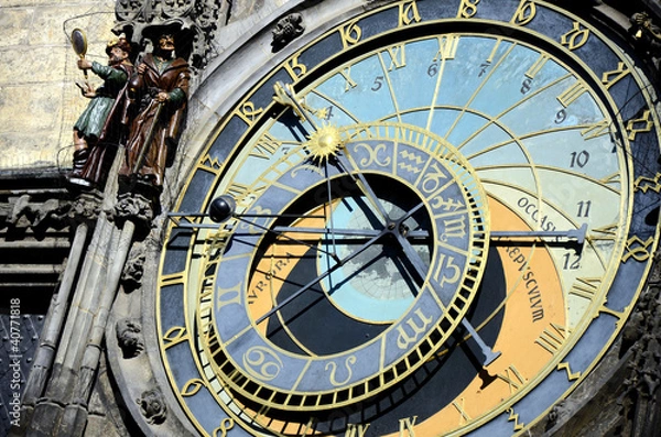 Obraz prague astronomical clock detail