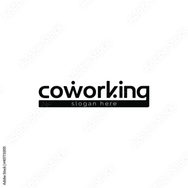 Obraz Coworking logo. Vector template