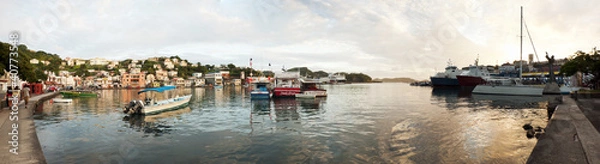 Obraz St.George's Grenada harbor and city