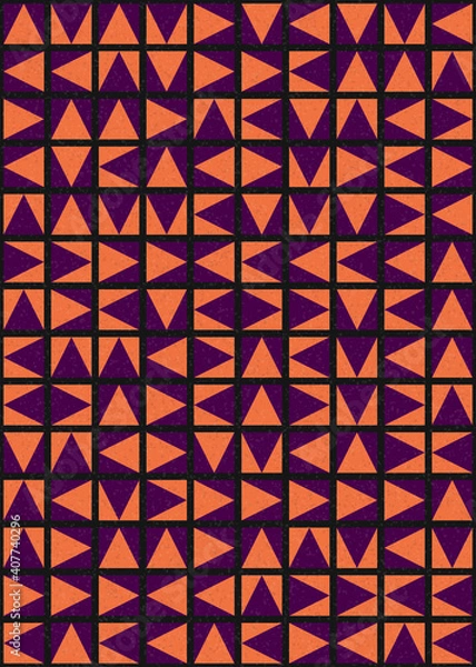 Fototapeta Abstract Geometric Pattern generative computational art illustration