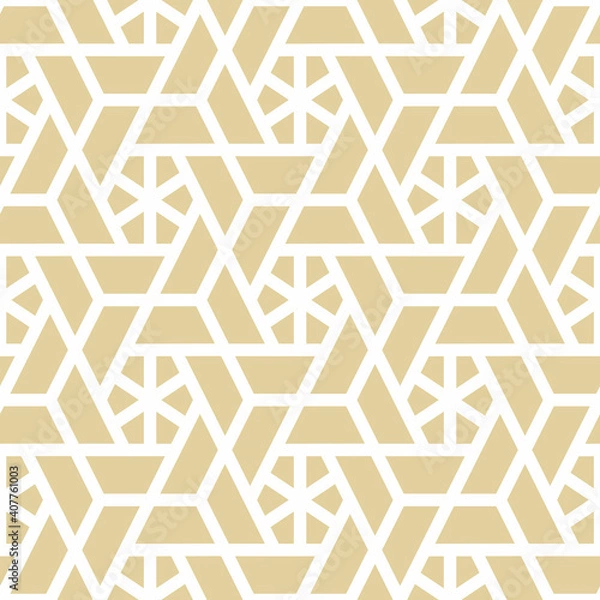 Obraz Geometric seamless vector pattern including traditional korean or chinese motive with typical lines and elements
