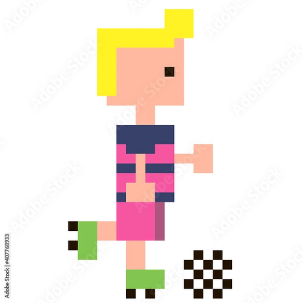 Obraz  8 bit football player