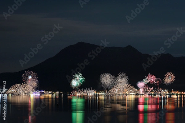 Fototapeta 洞爺湖　花火大会