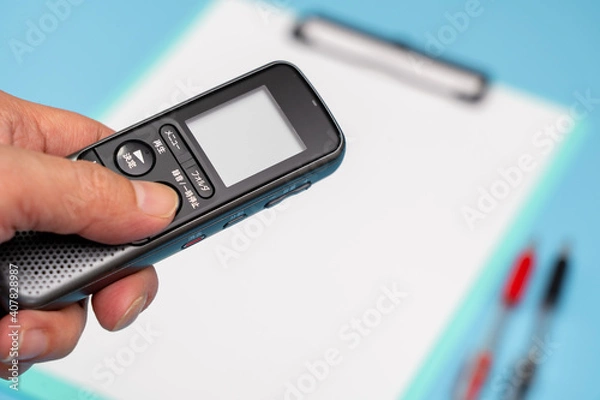 Fototapeta ボイスレコーダー