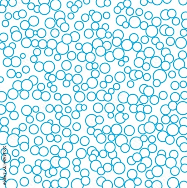 Fototapeta seamless pattern with blue circles