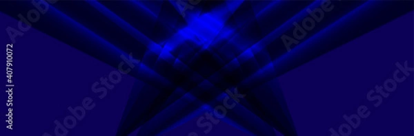 Fototapeta Abstract blue background with light