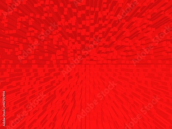 Fototapeta 3D cube Beautiful texture red background For banner and desktop.