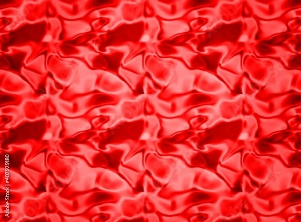 Fototapeta Crumpled red texture for layout.