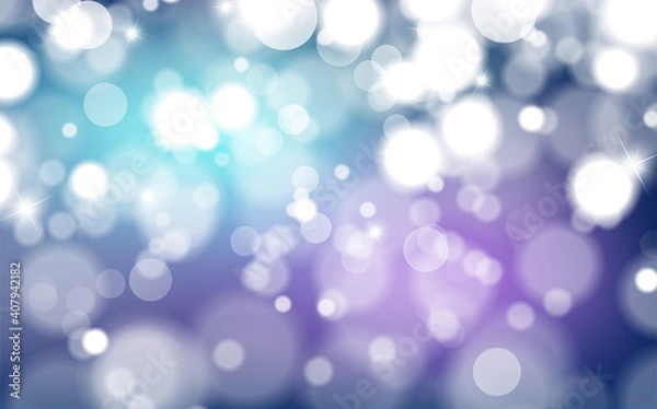 Obraz Abstract shiny blurred lights background stock illustration