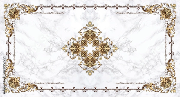 Fototapeta Modern design carpet of machine work