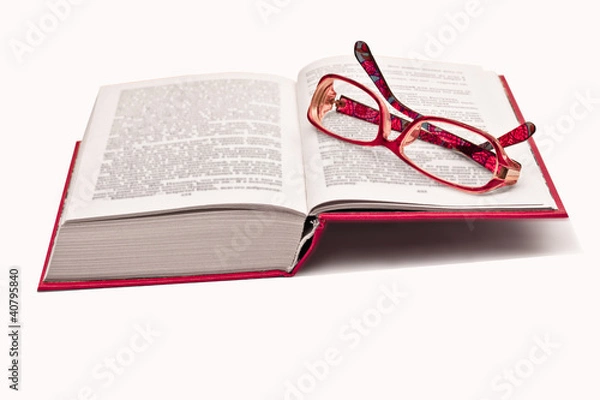Obraz book and glasses