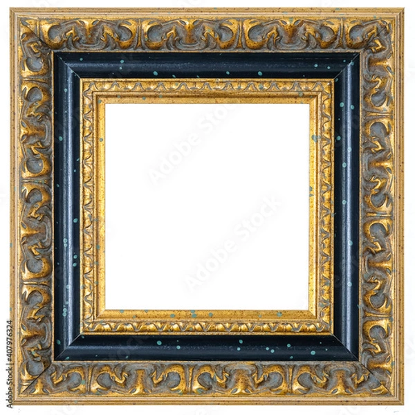Fototapeta Black, square frame on white background