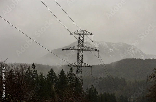 Obraz power lines