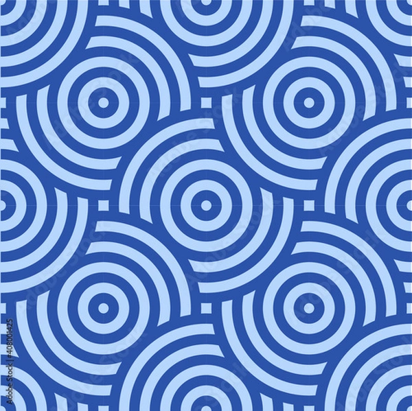 Fototapeta Abstract retro seamless linear pattern for packaging, merchandise, advertising etc.