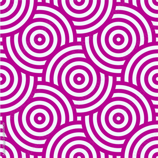 Fototapeta Abstract retro seamless linear pattern for packaging, merchandise, advertising etc.