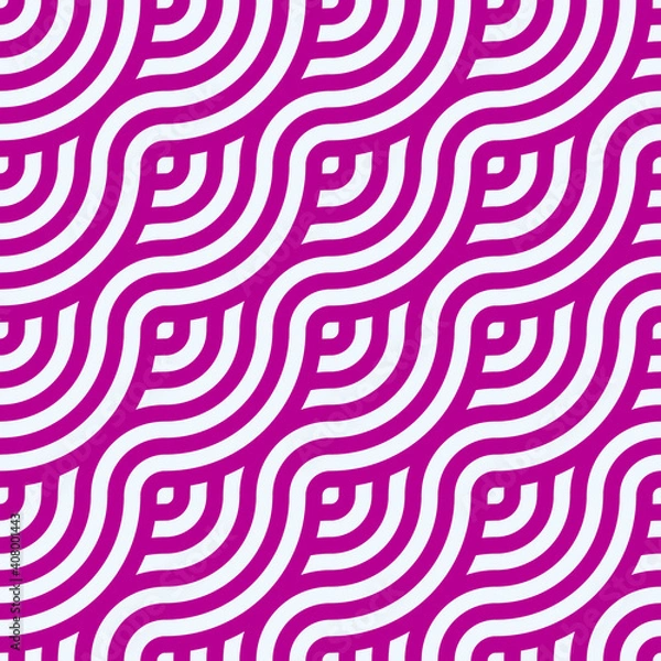 Fototapeta Abstract retro seamless linear pattern for packaging, merchandise, advertising etc.