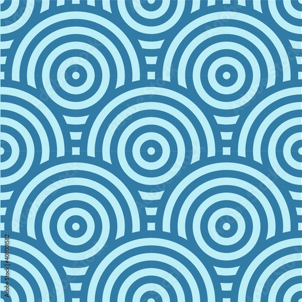 Fototapeta Abstract retro seamless linear pattern for packaging, merchandise, advertising etc.