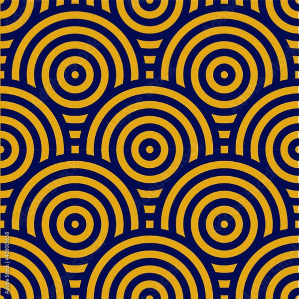 Fototapeta Abstract retro seamless linear pattern for packaging, merchandise, advertising etc.