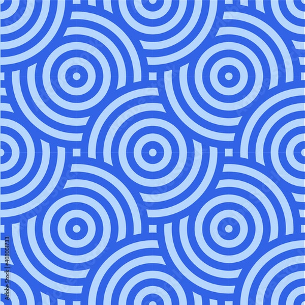 Fototapeta Abstract retro seamless linear pattern for packaging, merchandise, advertising etc.