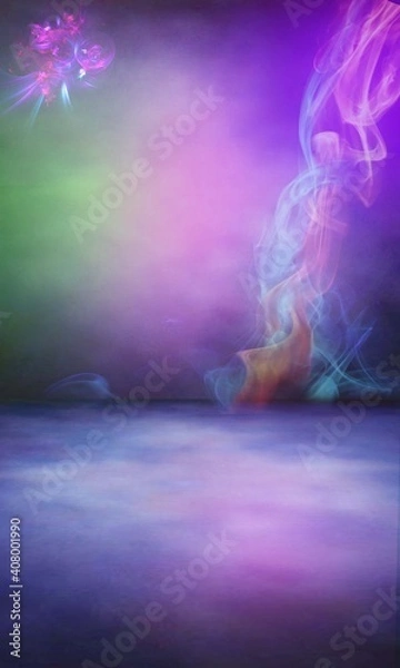 Fototapeta blue and white