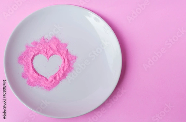 Obraz pink easter egg with heart