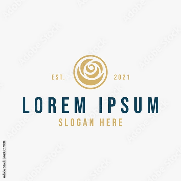 Obraz Rose logo design template premium