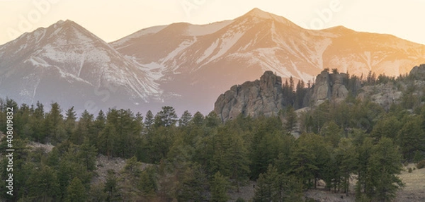 Obraz Sunset in the mountains