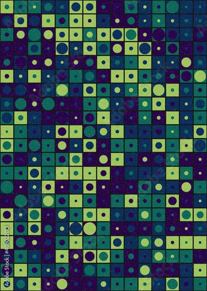 Fototapeta Abstract Geometric Pattern generative computational art illustration