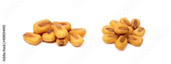 Obraz Salted roasted corn isolated on white background