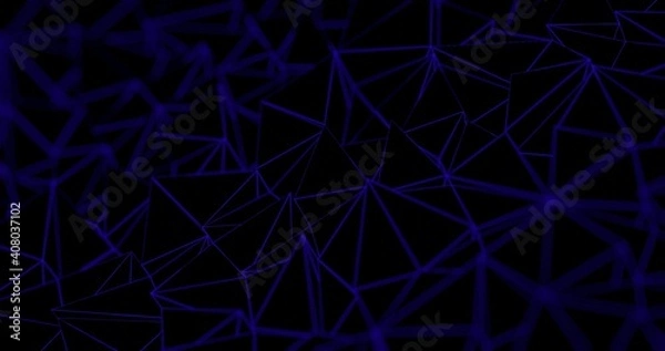Fototapeta Abstract dark background with geometric shapes. 3d illustration, 3d rendering