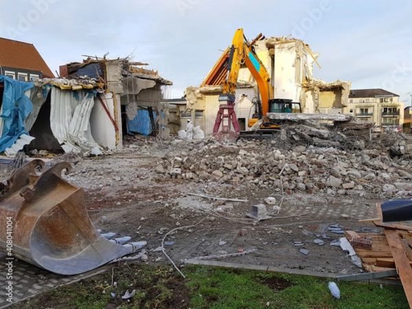 Obraz Ein Gebäude wird abgerissen