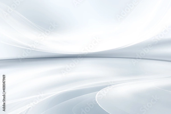 Obraz Fantasy white grey perspective flow waves background.  Abstract  creative graphic for web. 