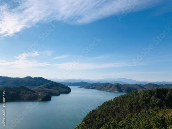 Obraz lake and mountains