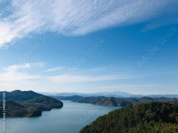 Obraz lake and mountains