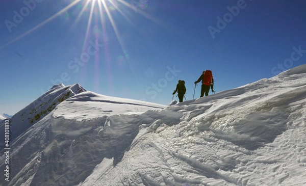 Obraz Progression sur la crête
