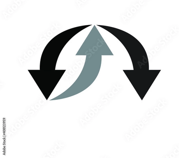 Obraz arrow simple illustration vector clip art flat