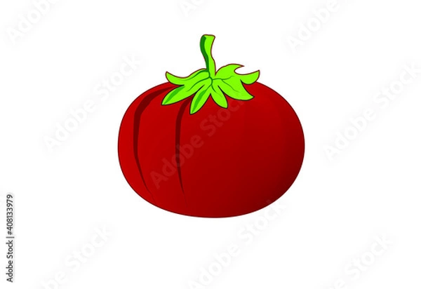 Obraz red tomato isolated on white