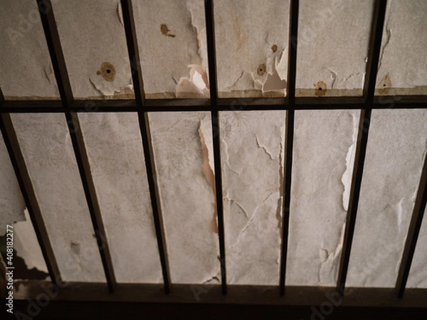 Fototapeta 破けた障子