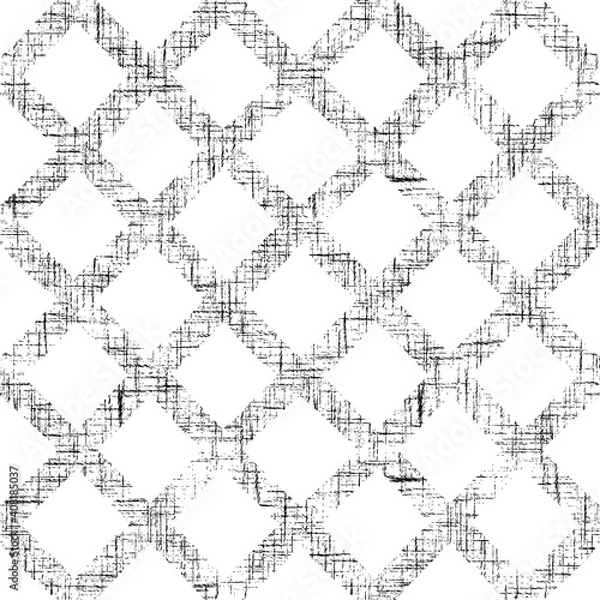 Fototapeta Seamless pattern. Grunge lattice. Vector design. 