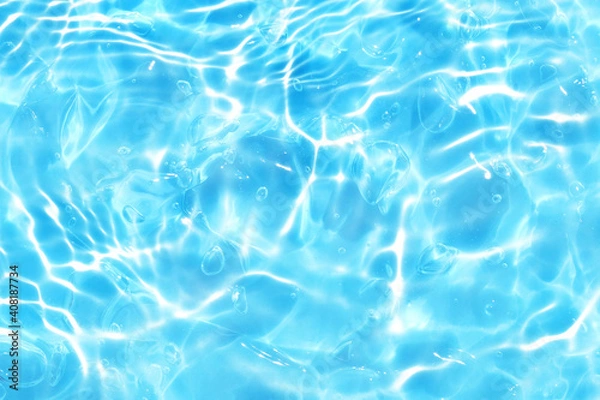 Fototapeta 水 ジェル 波 ブルー テクスチャ 背景