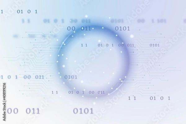 Fototapeta Futuristic global network technology vector