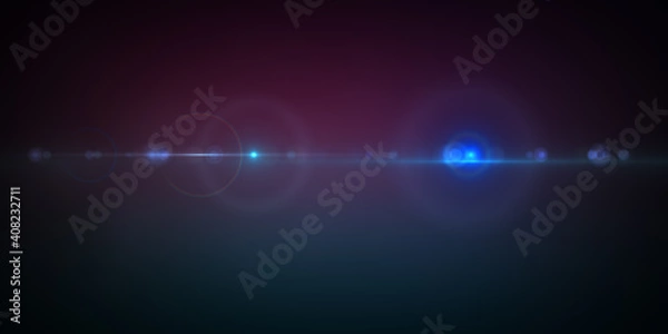 Fototapeta Light effect with abstract dark blue background