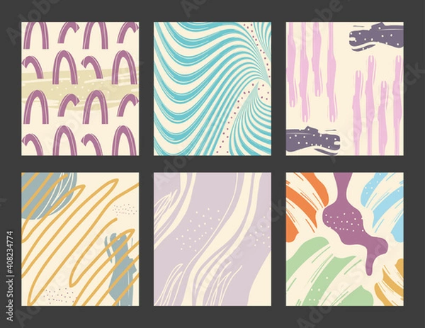 Fototapeta Abstract pattern backgrounds icon set vector design