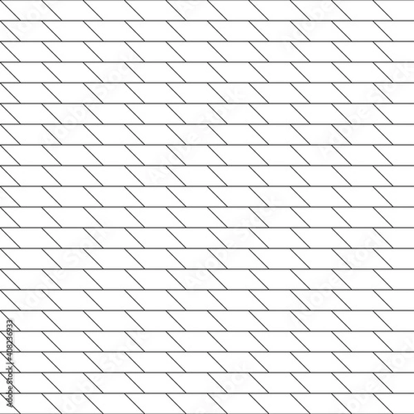 Fototapeta Zigzag lines seamless pattern. Angled jagged stripes ornament. Linear waves motif. Vector grid