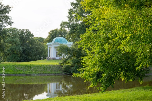 Obraz Parkanlage in kassel mit tempel