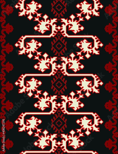 Obraz best selling traditional patterns, fabric textile fashions, vintage, retro design, anatolian, mesopotamian, carpet and rug 