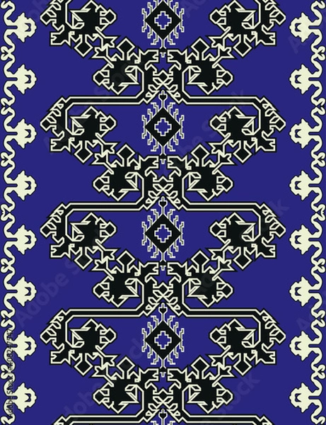 Obraz best selling traditional patterns, fabric textile fashions, vintage, retro design, anatolian, mesopotamian, carpet and rug 