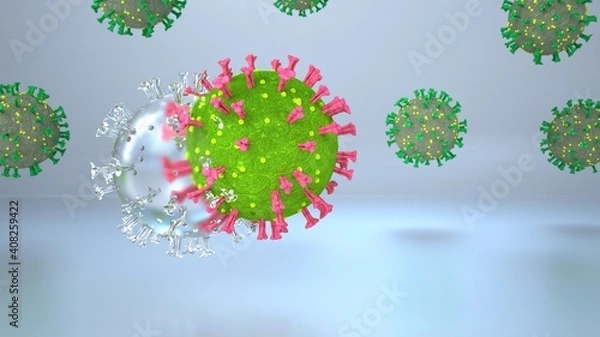 Fototapeta Coronavirus Mutation