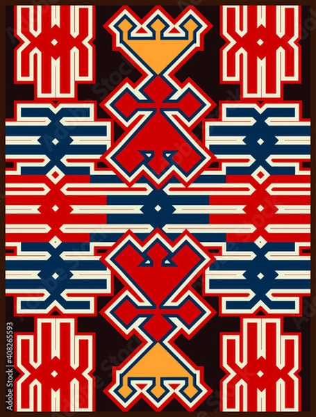 Obraz best selling traditional patterns, fabric textile fashions, vintage, retro design, anatolian, mesopotamian, carpet and rug 