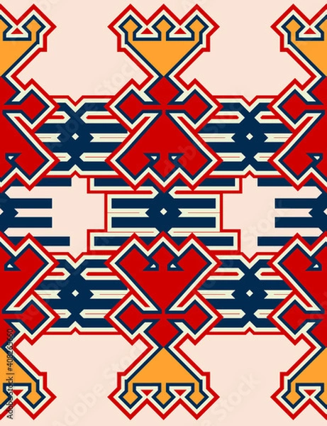 Obraz best selling traditional patterns, fabric textile fashions, vintage, retro design, anatolian, mesopotamian, carpet and rug 